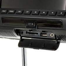 Power Acoustik HDVD-71CC Universal Replacement Headrest w/ DVD Player & 7” LCD