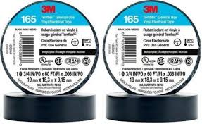 25 3M 165 Temflex 1700 Economy Grade Vinyl Electrical Tape, 3/4 in x 60 feet