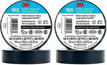 Load image into Gallery viewer, 25 3M 165 Temflex 1700 Economy Grade Vinyl Electrical Tape, 3/4 in x 60 feet