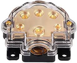2 Absolute PD-150G 0-2-4 Gauge 1 in 5 Ways Out Power Splitter Distribution Block