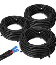 Load image into Gallery viewer, 300 FT 1/8" 3mm with Dispenser Black Split Loom Conduit Polyethylene Tubing