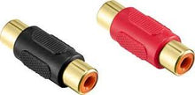 Load image into Gallery viewer, Absolute FF100-10 Female-to-Female RCA Barrel Connector Red &amp; Black (10 Pack)