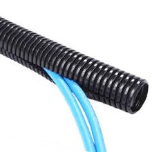 Load image into Gallery viewer, American Terminal  100 Ft 3/4" Split Wire Loom Conduit Polyethylene Tubing Black Color Sleeve Tube