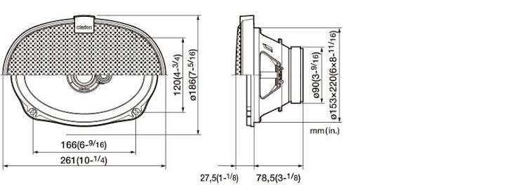2 Clarion CLRSE6934R 6" X 9" 3-Way Speaker System