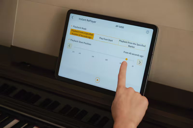 Casio APS450BN Celviano Digital Upright Piano - Brown