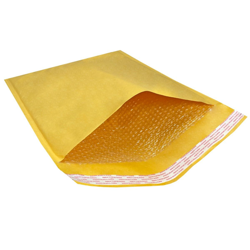 BM Paper 50pcs Yellow #0 6x10" Bubble Lined Polyolefin Mailers Padded Envelopes