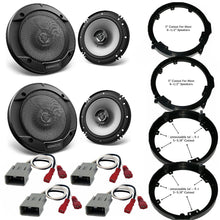 Load image into Gallery viewer, 2 Kenwood KFC1666S + Front &amp; Rear Speaker Adapters + Harness For Select Honda and Acura Vehicles