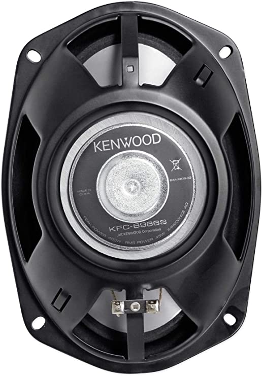 Kenwood KFC-6966S 6x9" 400-Watt 4-ohm 3-Way Speakers + 6x9" Square Box