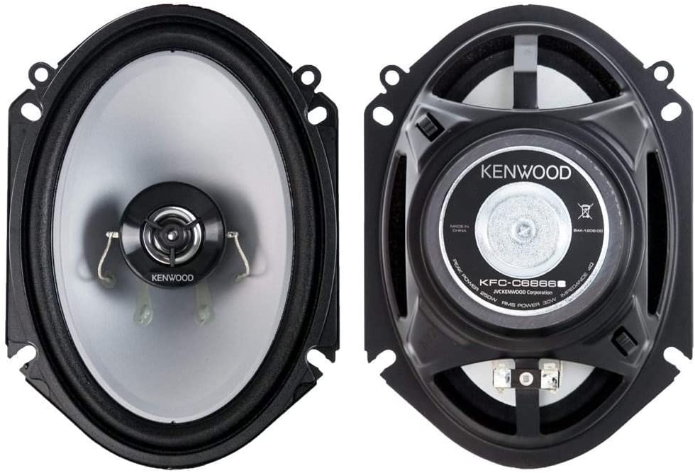 Kenwood Car KFCC6866S 6x8" 500 Watt 2-Way Car Audio Coaxial Speakers Stereo