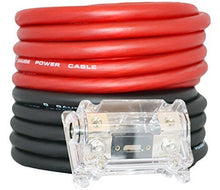 Load image into Gallery viewer, Absolute KIT025-RB 0 Gauge 50' Red/Black Power/Ground Wire  Amplifier Amp Kit