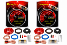 Load image into Gallery viewer, 2 Absolute Kit 0 Complete 0 Gauge Amplifier Amp Kit with RCA Interconnect Cable