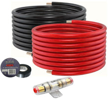 Load image into Gallery viewer, Absolute KIT4-50RBT-AGU 100 Feet 50' Red 50' Black 4 Gauge Power Wire AGU Tape