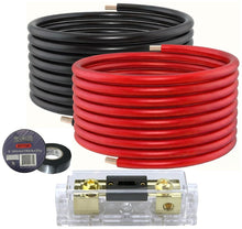 Load image into Gallery viewer, Absolute KIT4-25RBT-ANL 50 Feet 25' Red 25' Black 4 Gauge Power Wire ANL Tape