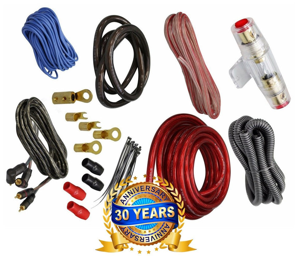 Absolute KIT4 4 Gauge Amplifier Amp Kit 2000 Watts