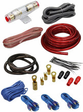Load image into Gallery viewer, Complete 5 Channels 2000W 4 Gauge Amplifier Installation Wiring Kit Amp PK2 Red