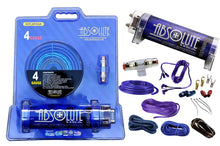 Load image into Gallery viewer, Absolute USA KITCAP4GABL 3.0 Farad Power Capacitor 4G Amplifier Installation Kit Blue