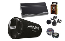 Load image into Gallery viewer, Alpine KTA-200M Amp &amp; SWT-12S4 12" Tube Subwoofer &amp; Tweeter &amp; Tape &amp; Bracket