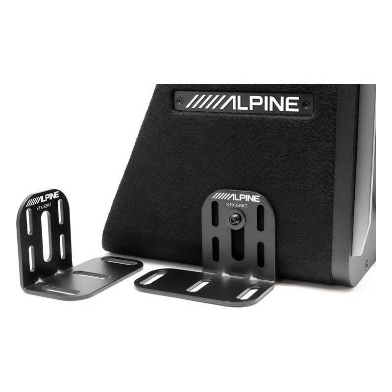 Alpine KTX-EBKT Universal Mounting Bracket for Alpine Subwoofer Enclosures Bundle