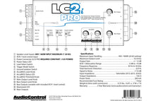 Load image into Gallery viewer, AudioControl LC2i PRO 2-channel line output converter with AccuBASS™