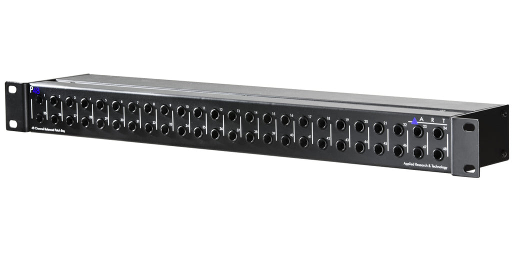 ART P48 48-point 1/4 inch TRS Balanced Patchbay