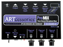 Load image into Gallery viewer, ART PROMIX 3-Channel Battery / AC-Powered Mini Mixer