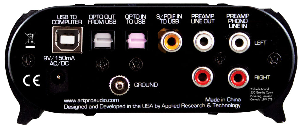 ART USBPHONOPLUSPS Phono Preamp and Audio Interface