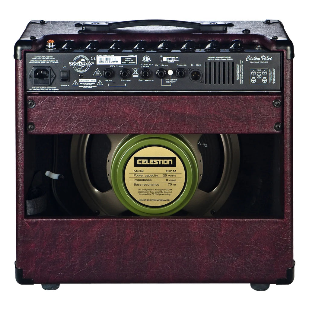 Traynor YCV20WR 15 Watt All-tube Guitar Combo – Wine Red