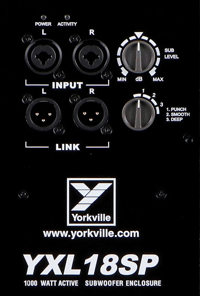 Yorkville YXL18SP YXL 18” Powered Subwoofer