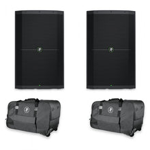 Load image into Gallery viewer, Pair of Mackie Thump215 15" 1400 Watt Powered Active DJ PA Speakers + Rolling Bag