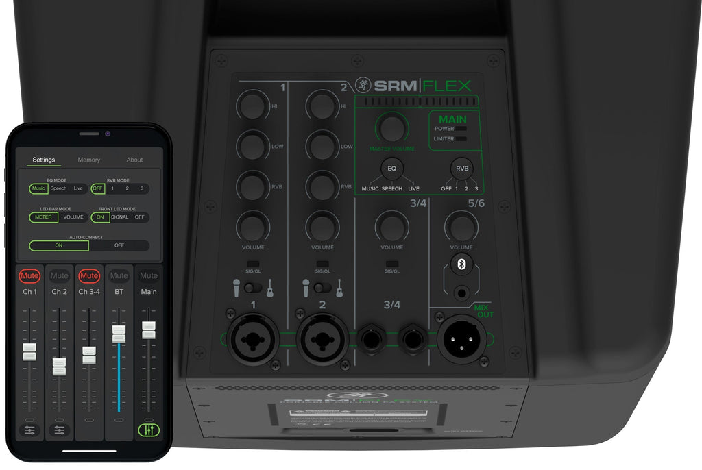 Mackie SRM-Flex 1300 Watt DJ Line Array Speaker PA System w/Sub+ Certified Headphones