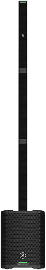 Mackie SRM-Flex Portable 1300W Column Speaker PA System With 2 Pack EM-89D Microphone