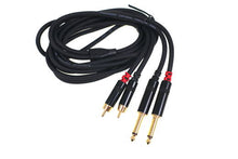 Load image into Gallery viewer, Yorkville LP210PR Premium Dual RCA To 1/4in Cable - 10 ft