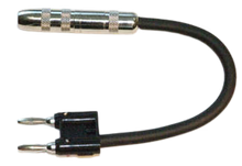 Load image into Gallery viewer, Yorkville AA61 1/4 TS Female to Dual Banana Plug Adaptor - 6 Inches