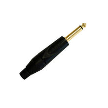 Load image into Gallery viewer, Yorkville TM2PBJ Amphenol TM2PBJ 1/4 Inch Premium Mono Plug - Black/Gold