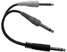 Load image into Gallery viewer, Yorkville AA28Y 1/4 TRS-M to 2x 1/4-inch Mono-M Y-Cable