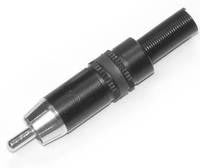 Load image into Gallery viewer, Yorkville NYS373-0 Neutrik Gold Tip RCA Plug - Black Jacket