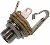 Load image into Gallery viewer, Yorkville SWC-L12B Switchcraft 1/4 Inch Female Long Bushing TRS Panel Jack