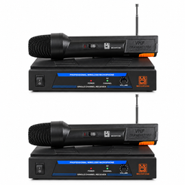 2 MR DJ MICVHF3100 Wireless Dual-Channel Handheld design Microphone System