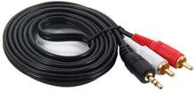 Load image into Gallery viewer, Absolute 6 Feet Y Cable Splitter 1-Mini Plug, 2-RCA Plugs