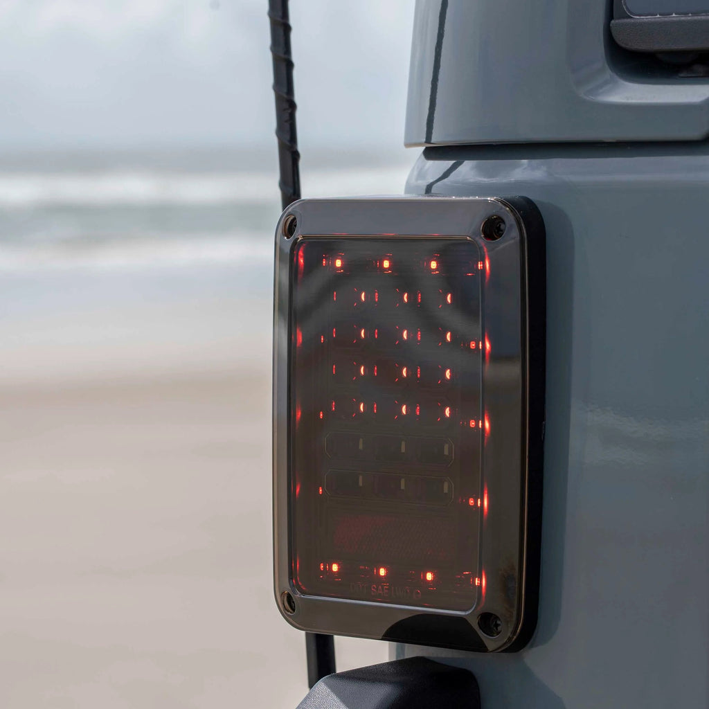 Jeep JP-TL01S LED Grid Tailllights - Smoked Lens - Pair