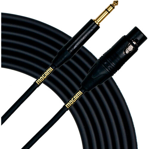 Mogami GOLD TRS-XLRF-03 Balanced XLR Female to 1/4-inch TRS Male Patch Cable - 3 foot