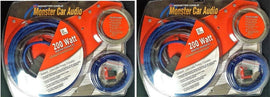 2 Monster Car Audio BL200 Couper Car Amplifier Power Hookup Kit 8 Gauge 200 Watt