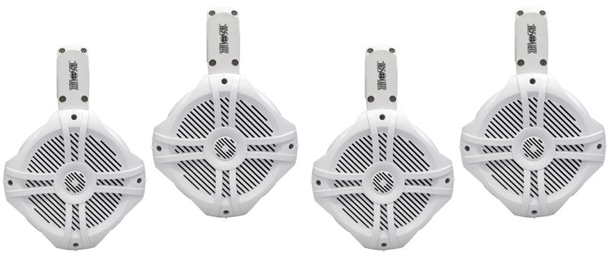 2 Absolute MPS65W Marine RV 6.5" 200W RMS Wake Tower POD Enclosure Speaker