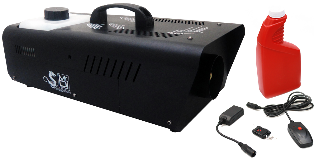 MR DJ DRAGON2500 2500W fog smoke machine with wire & wireless remote & fog fluid