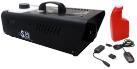 MR DJ DRAGON2500 2500W fog smoke machine with wire & wireless remote & fog fluid, quick heat-up thick fog