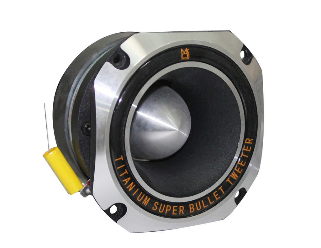 MR DJ HDT1000S 4" 500W Titanium Bullet High Compression Tweeter Chrome