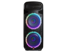 Load image into Gallery viewer, MR DJ PBX6300BAT 4500 Watts Dual 15" Rechargeable PA DJ Party Speaker Bluetooth, Light, Echo, MIC