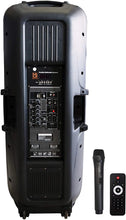 Load image into Gallery viewer, MR DJ LETS-PARTY Dual 12" Battery Powered Bluetooth Speaker Microphone Party Speaker
