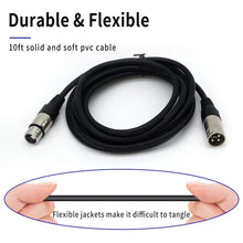 Load image into Gallery viewer, MR DJ CDMX10-3 10' DMX 3-Pin XLR Male to Female Pro Stage DJ Lighting DMX Cable