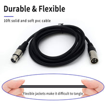 Load image into Gallery viewer, MR DJ CDMX10-3 10' DMX 3-Pin XLR Male to Female Pro Stage DJ Lighting DMX Cable